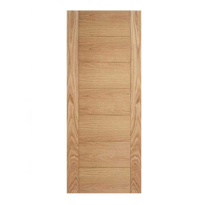 LPD Oak Carini 7-Panel Pre-Finished FD30 Fire Door