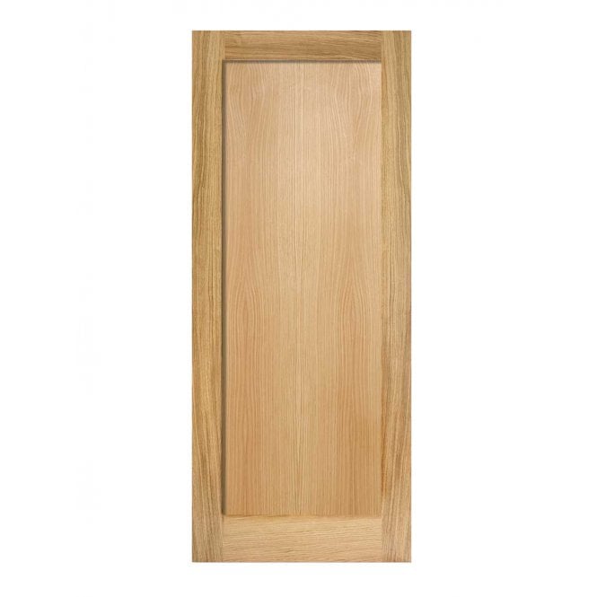 LPD Oak Pattern 10 One Panel FD30 Fire Door