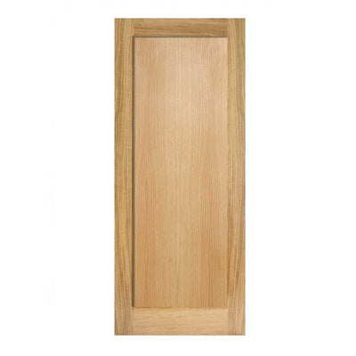 LPD Oak Pattern 10 One Panel FD30 Fire Door