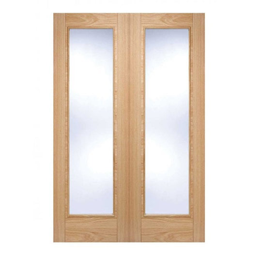 LPD Oak Vancouver Internal Glazed Door Pair