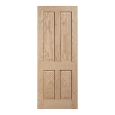LPD Regency Unfinished Oak 4 panel Internal Door