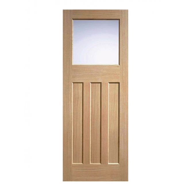 LPD 1930's Oak 4 Panel Internal Glazed Door