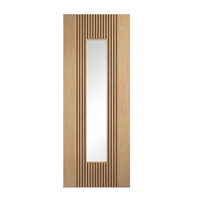 LPD Oak Sydney Long Light Pre-Finished Internal Glazed Door