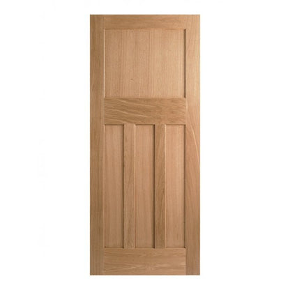LPD 1930's Oak 4 Panel Unfinished Internal Door