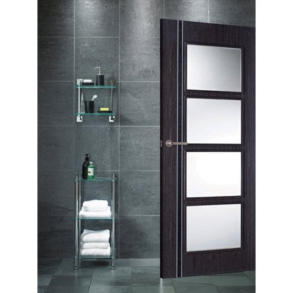 LPD Zanzibar Ash Grey Composite Clear Internal Glazed Door