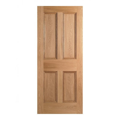 LPD Victorian Oak Four Panel Internal Door