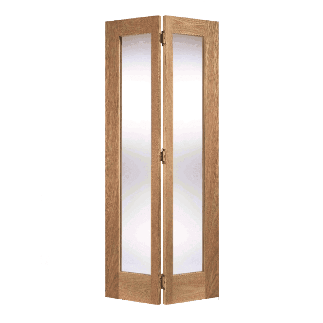 LPD Oak Contemporary Pattern 10 Bi-Fold Internal Glazed Door