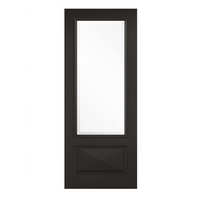 LPD Black Knightsbridge 1L Internal Glazed Door