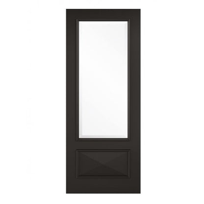 LPD Black Knightsbridge 1L Internal Glazed Door