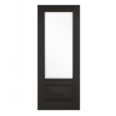 LPD Black Knightsbridge 1L Internal Glazed Door