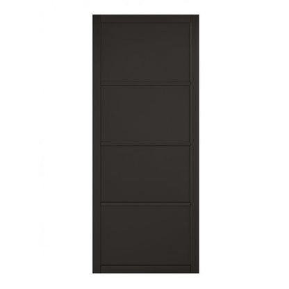 LPD Black Soho 4-Panel Internal Door