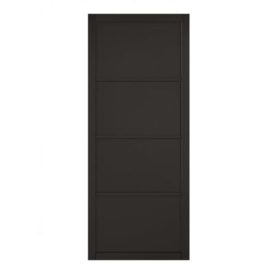 LPD Black Soho 4-Panel Internal Door