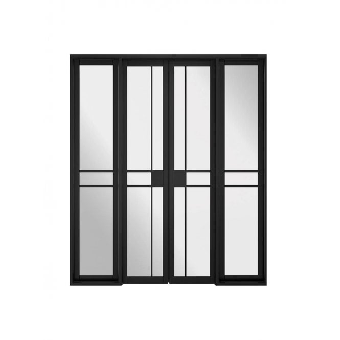 LPD Room Divider Black Greenwich W8 Internal Glazed Doorset