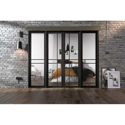 LPD Room Divider Black Greenwich W8 Internal Glazed Doorset