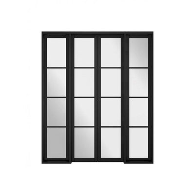 LPD Room Divider Black Soho W8 Internal Glazed Doorset