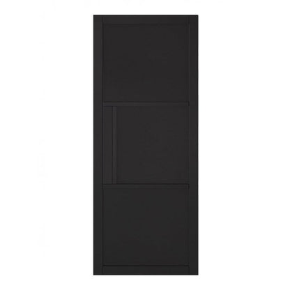 LPD Black Tribeca 3 Panel Solid Internal Door