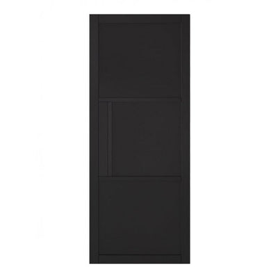 LPD Black Tribeca 3 Panel Solid Internal Door