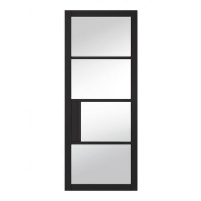 LPD Black Chelsea 4L Clear Internal Glazed Door