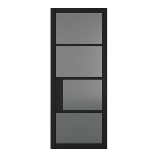LPD Black Chelsea 4L Tinted Glass Internal Glazed Door