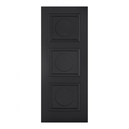LPD Antwerp Primed Black 3 Panel Internal Door