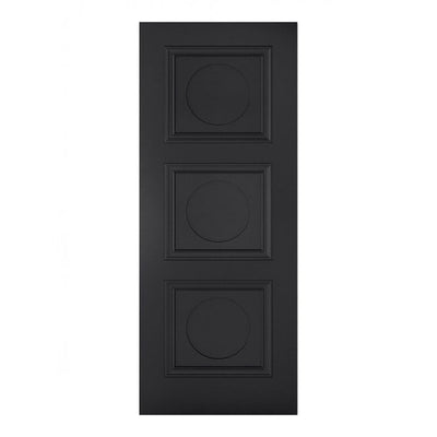 LPD Antwerp Primed Black 3 Panel Internal Door