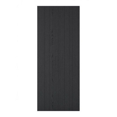 LPD Laminate Black Montreal Solid Internal Door