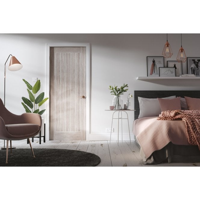 LPD Laminate Light Grey Mexicano Solid Internal Door