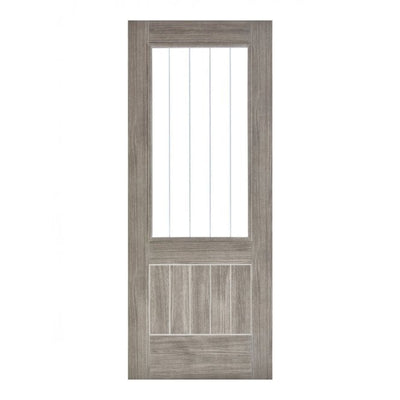 LPD Laminate Light Grey Mexicano Internal Glazed Door