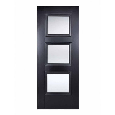 LPD Black Amsterdam 3-light Internal Glazed Door