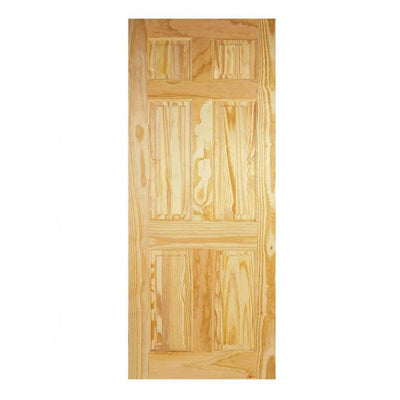 LPD Clear Pine 6-Panel Internal Door