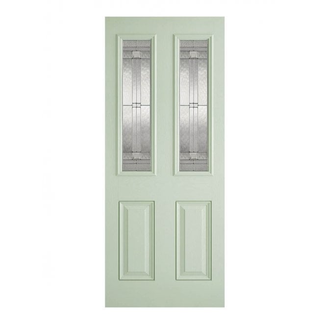 LPD GRP Malton Green External Glazed Door 2L