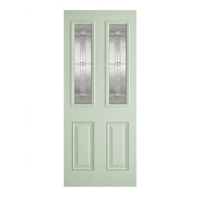 LPD GRP Malton Green External Glazed Door 2L