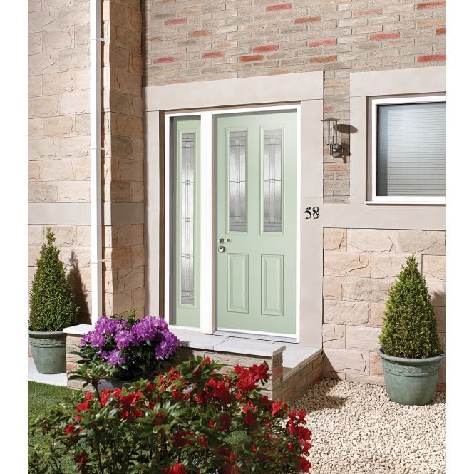 LPD GRP Malton Green External Glazed Door 2L