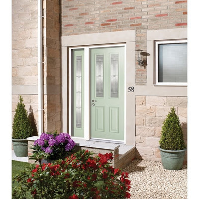 LPD GRP Malton Green External Glazed Door 2L