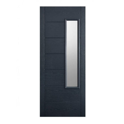 LPD GRP Newbury Grey External Glazed Door 1L