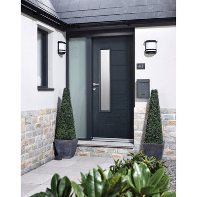 LPD GRP Newbury Grey External Glazed Door 1L