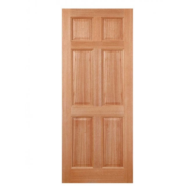 LPD Hardwood Colonial 6-Panel Dowelled External Door