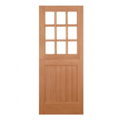 LPD Hardwood Stable Straight Top 9L M&T Unglazed External Door