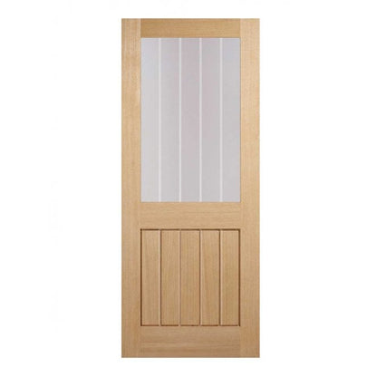 LPD Oak Mexicano Internal Glazed Door Half Light