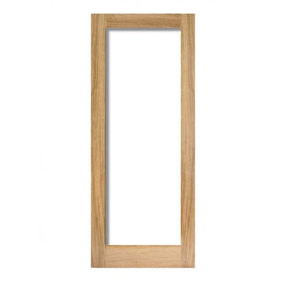 LPD Oak Pattern 10 Internal Glazed Door 1L Clear