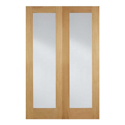 LPD Oak Pattern 20 Internal Glazed Door Pair