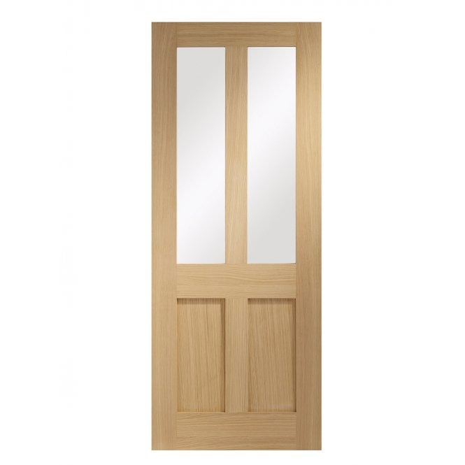 XL Joinery Malton Shaker Oak Clear Internal Glazed Door