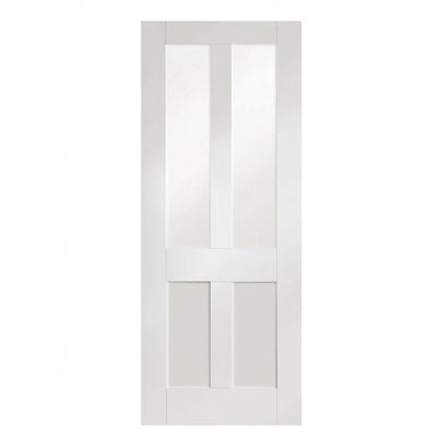 XL Joinery Malton Shaker White Primed Clear Internal Glazed Door