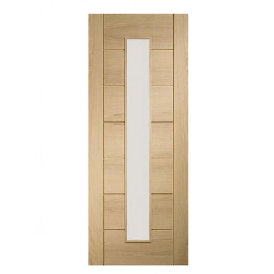 XL Joinery Palermo 1 Light Oak Clear Glazed FD30 Fire Door