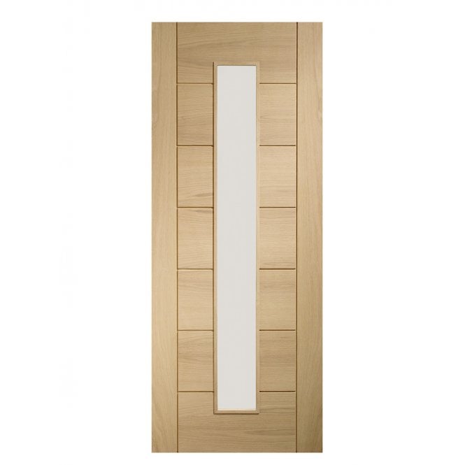 XL Joinery Palermo 1 Light Oak Clear Internal Glazed Door