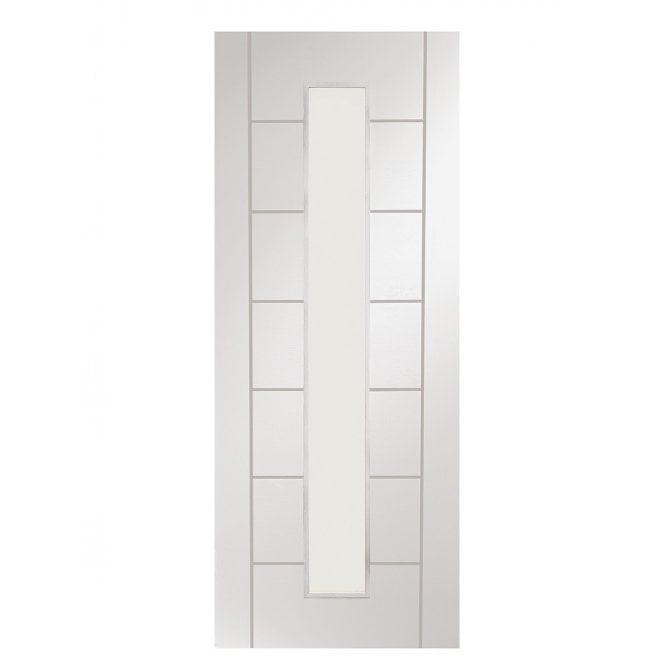 XL Joinery Palermo 1 Light White Primed Clear Glazed Door
