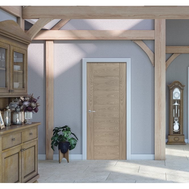 XL Joinery Palermo Statement 100% Solid Oak Internal Door