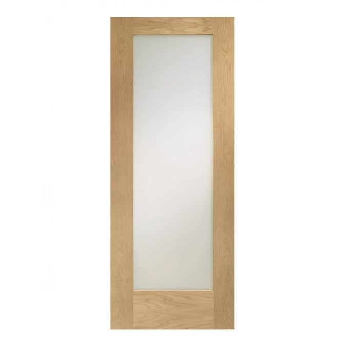 XL Joinery Pattern 10 Oak Clear Glazed FD30 Fire Door