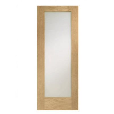 XL Joinery Pattern 10 Oak Clear Glazed FD30 Fire Door