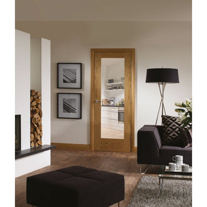 XL Joinery Pattern 10 Pre-Finished Oak Clear Internal Glazed Door